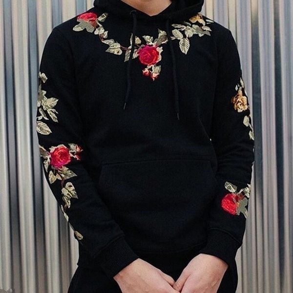 mens hoodies harajuku flowers embroidered hoodie hooded sweatshirt pullover men streetwear sportswear men hoodies sweatshirts 201104, Black
mens hoodies harajuku flowers embroidered hoodie hooded sweatshirt pullover men streetwear sportswear men hoodies sweatshirts 201104, Black