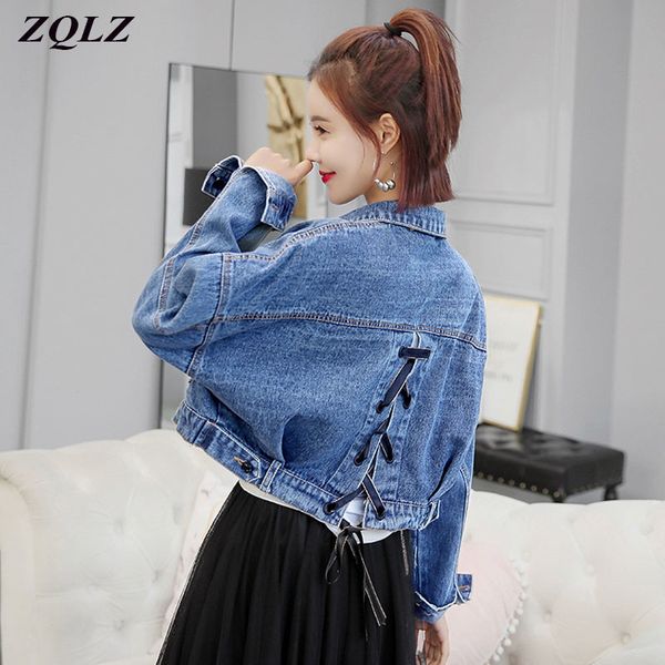 zqlz autumn jacket women new short denim coat female single breasted loose vintage casual spring jeans jackets mujer 201028, Black;brown
zqlz autumn jacket women new short denim coat female single breasted loose vintage casual spring jeans jackets mujer 201028, Black;brown