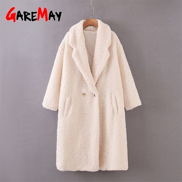 women solid oversized teddy coat wool cashmere lapel long thick autumn winter warm woolen fluffy fake fur jacket female overcoat 201215, Black
women solid oversized teddy coat wool cashmere lapel long thick autumn winter warm woolen fluffy fake fur jacket female overcoat 201215, Black