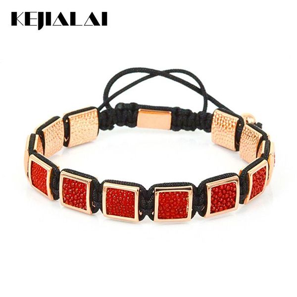 charm bracelets men genuine stingray leather square beads braided macrame for jewelry gift instagram, Golden;silver
charm bracelets men genuine stingray leather square beads braided macrame for jewelry gift instagram, Golden;silver