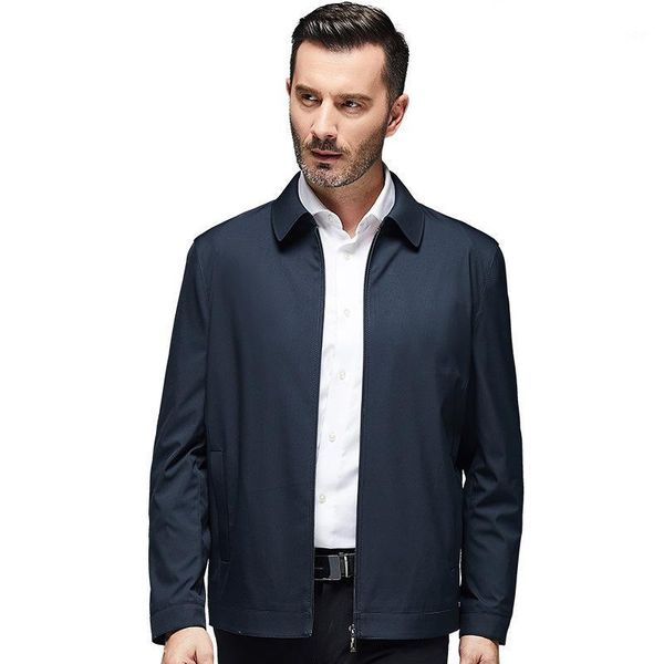 8926 spring and autumn middle-aged fold-down collar short coat men middle-aged daddy clothes business casual jacket1, Black;brown
8926 spring and autumn middle-aged fold-down collar short coat men middle-aged daddy clothes business casual jacket1, Black;brown
