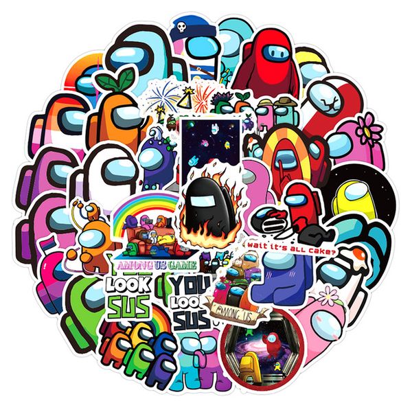 50pcs/pack game among us graffiti stickers for notebook motorcycle skateboard computer mobile phone decal cartoon toy
50pcs/pack game among us graffiti stickers for notebook motorcycle skateboard computer mobile phone decal cartoon toy