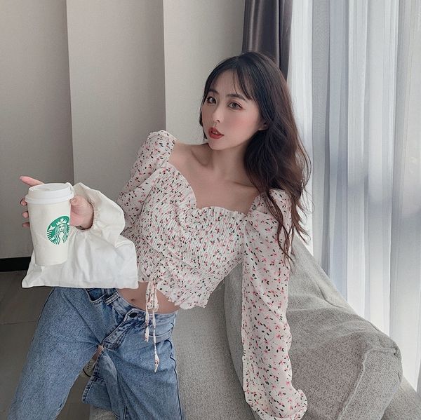 2021 new ruffles puff sleeve women short designer floral 2021 fashion casual clothes lady spring party blouse tcsm, White
2021 new ruffles puff sleeve women short designer floral 2021 fashion casual clothes lady spring party blouse tcsm, White