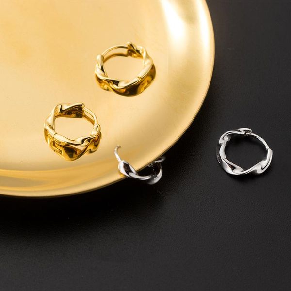 hoop & huggie 100% 925 sterling silver minimalist twist round circle earrings for women girls knot earring s925 jewelry gift, Golden;silver
hoop & huggie 100% 925 sterling silver minimalist twist round circle earrings for women girls knot earring s925 jewelry gift, Golden;silver