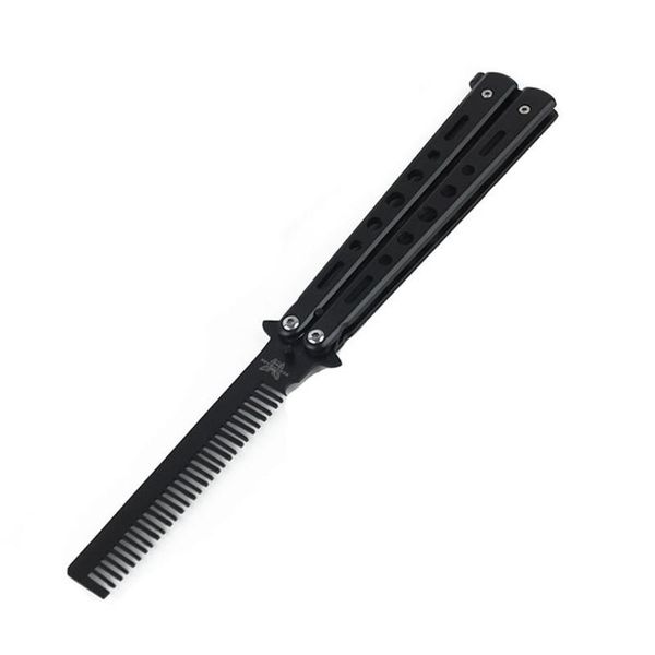 professional salon stainless steel folding practice training butterfly style knife hair comb styling tools black/silver cool
professional salon stainless steel folding practice training butterfly style knife hair comb styling tools black/silver cool
