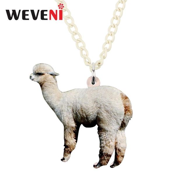 pendant necklaces weveni acrylic anime tiny alpaca necklace chain sweet animal jewelry lady girls teens kids 2021 party gift accessory, Silver
pendant necklaces weveni acrylic anime tiny alpaca necklace chain sweet animal jewelry lady girls teens kids 2021 party gift accessory, Silver