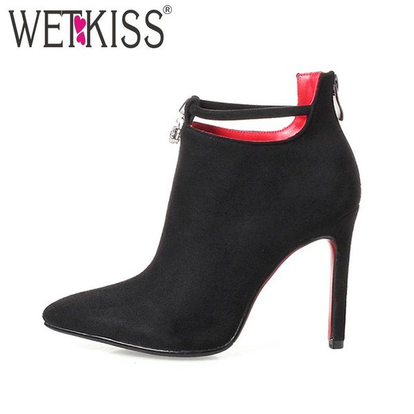 2020 big size 33-43 new arrive ladies thin high heels shoes woman boots zipper crystal party shoe winter pointed toe ankle boots, Black
2020 big size 33-43 new arrive ladies thin high heels shoes woman boots zipper crystal party shoe winter pointed toe ankle boots, Black