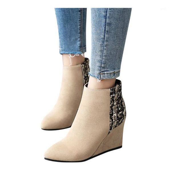 boots sagace shoes winter women's side zipper sweet wedge heel nude botas de mujer ladies flock pointed toe warm women shoes1, Black
boots sagace shoes winter women's side zipper sweet wedge heel nude botas de mujer ladies flock pointed toe warm women shoes1, Black