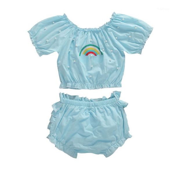 citgeesummer 0-24m newborn baby girls clothes sets rainbow print pearl short sleeve t shirt +shorts 2pcs1, White
citgeesummer 0-24m newborn baby girls clothes sets rainbow print pearl short sleeve t shirt +shorts 2pcs1, White