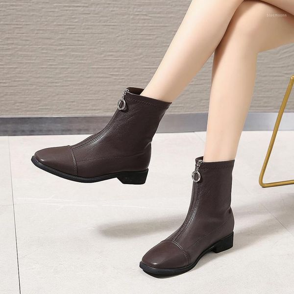 boots women new 2020 female shoes round toe luxury designer zipper winter footwear ladies fashion med mid calf mid-calf1, Black
boots women new 2020 female shoes round toe luxury designer zipper winter footwear ladies fashion med mid calf mid-calf1, Black