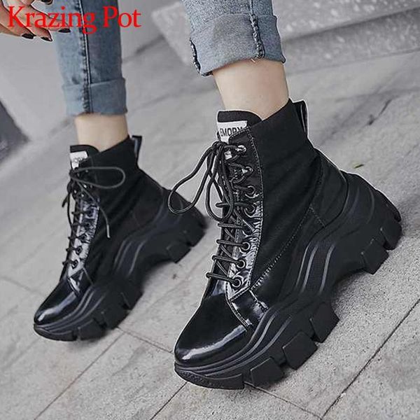 krazing pot fashion thick bottom waterproof black colors cow leather round toe women winter keep warm lace up ankle boots l2f3
krazing pot fashion thick bottom waterproof black colors cow leather round toe women winter keep warm lace up ankle boots l2f3