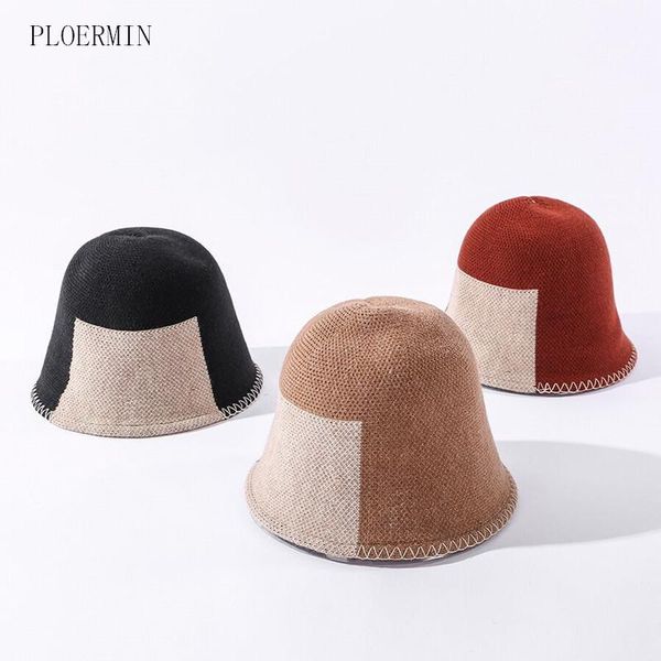 wide brim hats autumn winter wool knitting hat for women vintage splicing fisherman cap female thick warm elegant temperament bucket, Blue;gray
wide brim hats autumn winter wool knitting hat for women vintage splicing fisherman cap female thick warm elegant temperament bucket, Blue;gray