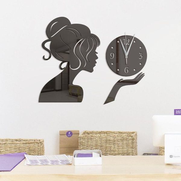 wall clocks dishykooker diy fashion modern girl shape mute mirror surface acrylic clock sticker for indoor decor
wall clocks dishykooker diy fashion modern girl shape mute mirror surface acrylic clock sticker for indoor decor