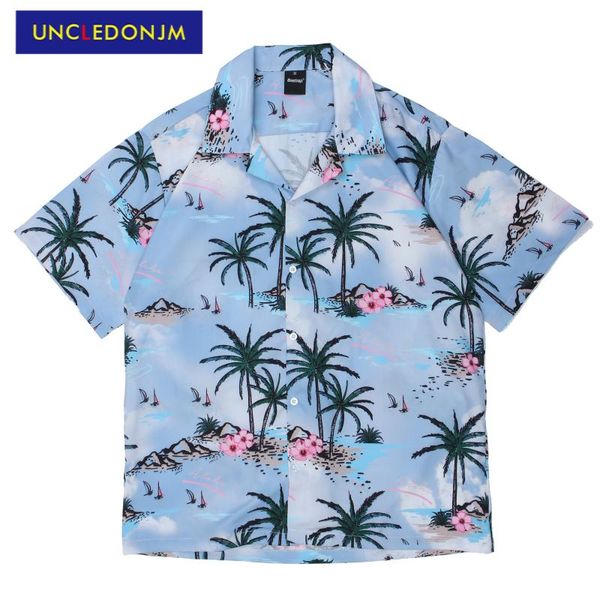 uncledonjm hawaiian coconut tree short-sleeved shirt mens fashion clothing trends loose hip hop beach shirt sur-97033, White;black
uncledonjm hawaiian coconut tree short-sleeved shirt mens fashion clothing trends loose hip hop beach shirt sur-97033, White;black
