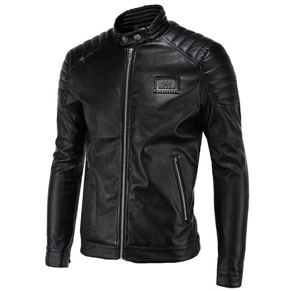 quality assurance 2021 men's leather jacket minimalistic stand collar large size leather coat jaqueta de couro brand clothing, Black
quality assurance 2021 men's leather jacket minimalistic stand collar large size leather coat jaqueta de couro brand clothing, Black