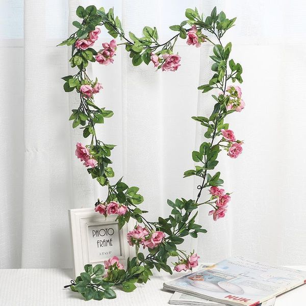 2m silk rose artificial flower rattan vine garland wedding home store decoration plastic hanging wall green plants rattan leaf1
2m silk rose artificial flower rattan vine garland wedding home store decoration plastic hanging wall green plants rattan leaf1