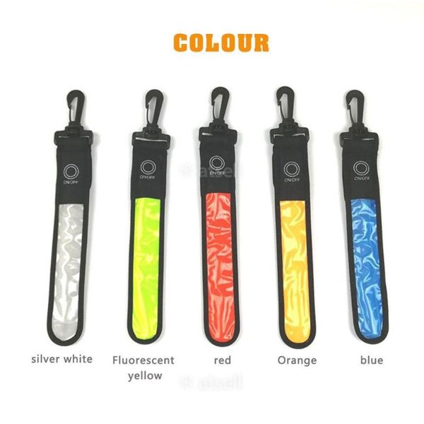 led light reflective belt strap sports safety reflective strap pendant outdoor supplies, Black;gray
led light reflective belt strap sports safety reflective strap pendant outdoor supplies, Black;gray