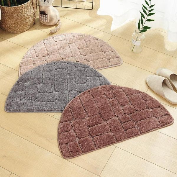 cushion/decorative pillow solid color water absorption semicircular bathroom mat door floor carpet cushion
cushion/decorative pillow solid color water absorption semicircular bathroom mat door floor carpet cushion