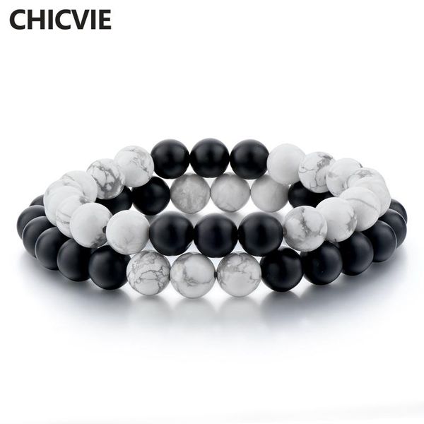beaded, strands chicvie white and black couple distance bracelet & bangles for men women lovers classic natural stone beaded bracelets sbr16
beaded, strands chicvie white and black couple distance bracelet & bangles for men women lovers classic natural stone beaded bracelets sbr16