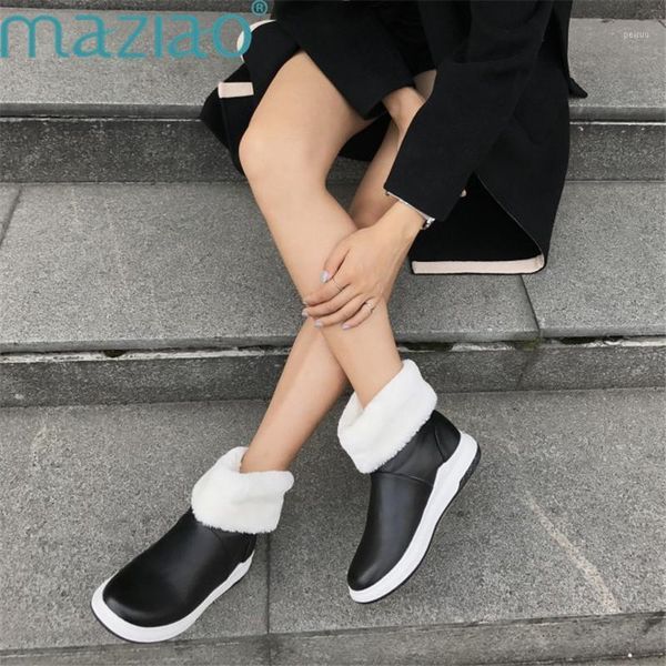 boots women slip on fur ankle fashion winter snow waterproof platforms shoes round toe short maziao1, Black
boots women slip on fur ankle fashion winter snow waterproof platforms shoes round toe short maziao1, Black