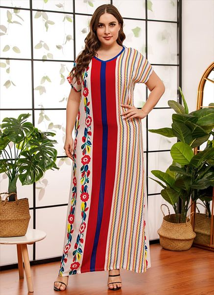 comfortable viscose print plus size dresses for women summer v neck short sleeve maxi long dress casual arab clothing, Black;gray
comfortable viscose print plus size dresses for women summer v neck short sleeve maxi long dress casual arab clothing, Black;gray