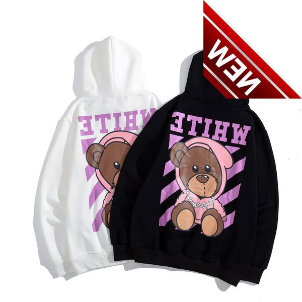2022 new trendy off hoodie men's and women's printed casual loose plush sweater, Black
2022 new trendy off hoodie men's and women's printed casual loose plush sweater, Black