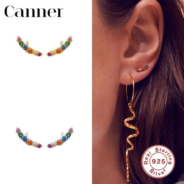 stud canner sale 925 sterling silver earrings for women small colorful rainbow cz earring fine jewelry piercing pendientes w5, Golden;silver
stud canner sale 925 sterling silver earrings for women small colorful rainbow cz earring fine jewelry piercing pendientes w5, Golden;silver