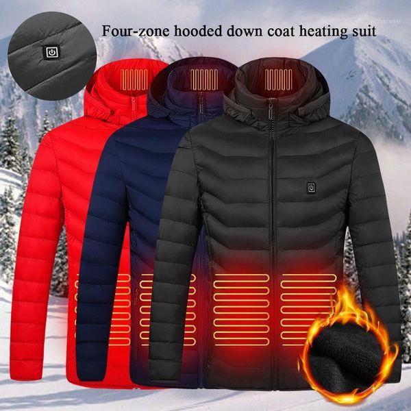 winter electric heated jackets down cotton outdoor coat usb electric heating hooded winter thermal warmer jackets outdoor1, Black
winter electric heated jackets down cotton outdoor coat usb electric heating hooded winter thermal warmer jackets outdoor1, Black