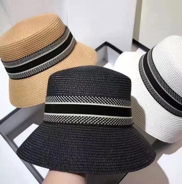 women summer beach hat designers fashion wide brim straw fedora hat womens bucket hats casual weave stripe caps, Blue;gray
women summer beach hat designers fashion wide brim straw fedora hat womens bucket hats casual weave stripe caps, Blue;gray