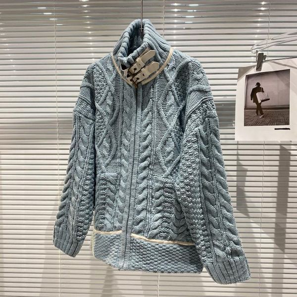 2020 winter jacket new long sleeve thick sweater coat women turtleneck knit cardigan sweaters girls high street outwear knitwear, White
2020 winter jacket new long sleeve thick sweater coat women turtleneck knit cardigan sweaters girls high street outwear knitwear, White