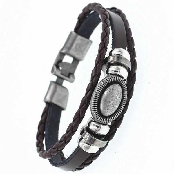 charm bracelets vintage oval devil's multilayer leather bracelet men fashion braided handmade rope wrap & bangles male gift, Golden;silver
charm bracelets vintage oval devil's multilayer leather bracelet men fashion braided handmade rope wrap & bangles male gift, Golden;silver