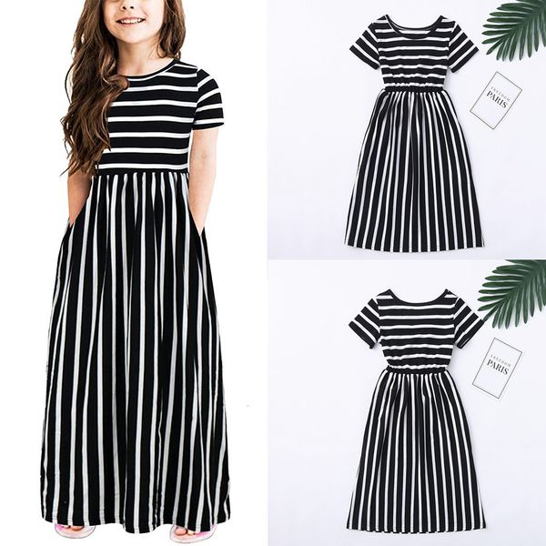 #50 toddler baby short sleeve striped print kids clothes cute princess girls summer es 10 12, Black;gray
#50 toddler baby short sleeve striped print kids clothes cute princess girls summer es 10 12, Black;gray