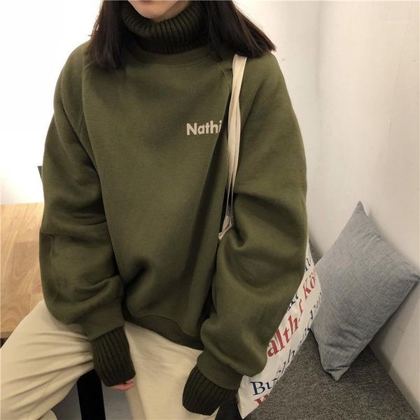 autumn letter print fleece sweatshirts women patchwork turtleneck thicken sweatshirt female 2020 winter fashion ladies pullovers1, Black
autumn letter print fleece sweatshirts women patchwork turtleneck thicken sweatshirt female 2020 winter fashion ladies pullovers1, Black
