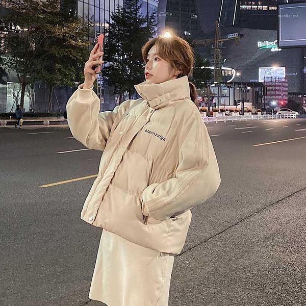 stand colar women's winter jacket plus size 2020 female parka letter print loose thick casual women coats cotton padded outwear1, Black
stand colar women's winter jacket plus size 2020 female parka letter print loose thick casual women coats cotton padded outwear1, Black