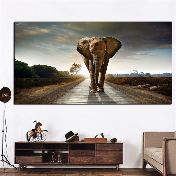 modern african elephant animal oil painting on canvas posters and prints cuadros wall art pictures for living room
modern african elephant animal oil painting on canvas posters and prints cuadros wall art pictures for living room