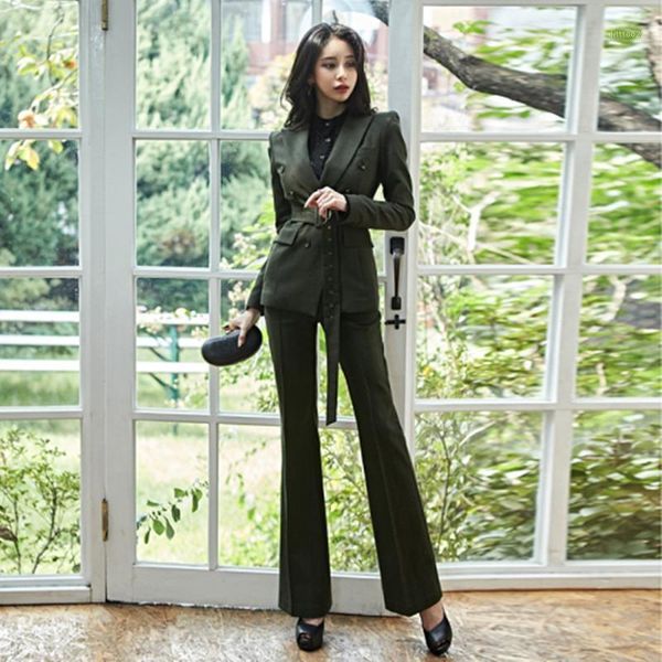 women's suits & blazers vintage spring women suit army green double-breasted blazer jacket high waist flared pants female sets1, White;black
women's suits & blazers vintage spring women suit army green double-breasted blazer jacket high waist flared pants female sets1, White;black