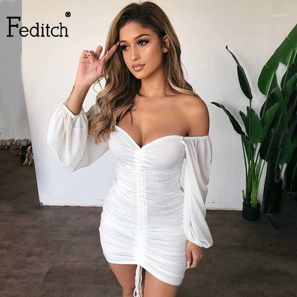 feditch summer chiffon dress v neck off shoulder backless bodycon white dress casual pleated clothes party vestidos1, Black;gray
feditch summer chiffon dress v neck off shoulder backless bodycon white dress casual pleated clothes party vestidos1, Black;gray