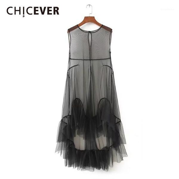 chicever chiffon patchwork dress for women o neck sleeveless slim large size perspective a line dresses female fashion1, Black;gray
chicever chiffon patchwork dress for women o neck sleeveless slim large size perspective a line dresses female fashion1, Black;gray