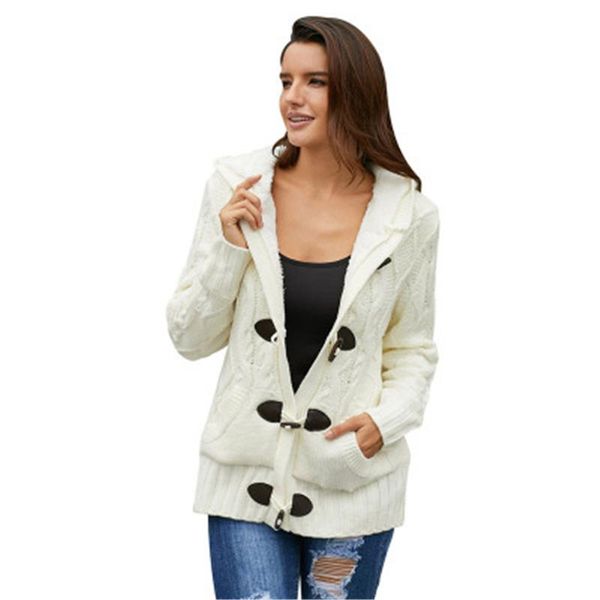 womens fleece plush coat fashion trend long sleeve cardigan hooded sweater outerwear designer female spring new casual loose knitting coat, Black
womens fleece plush coat fashion trend long sleeve cardigan hooded sweater outerwear designer female spring new casual loose knitting coat, Black
