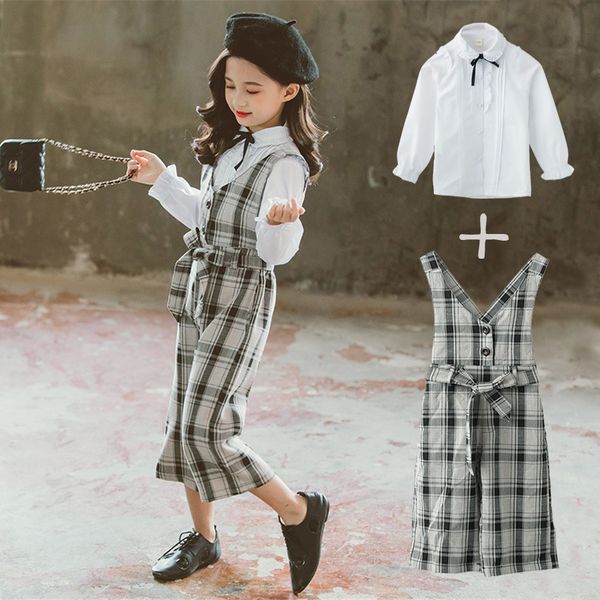 autumn girls pantsuit plaid overalls pants & white blouse overol autumn retro school clothes for girls 10 12 year teen suit 201112, Blue
autumn girls pantsuit plaid overalls pants & white blouse overol autumn retro school clothes for girls 10 12 year teen suit 201112, Blue