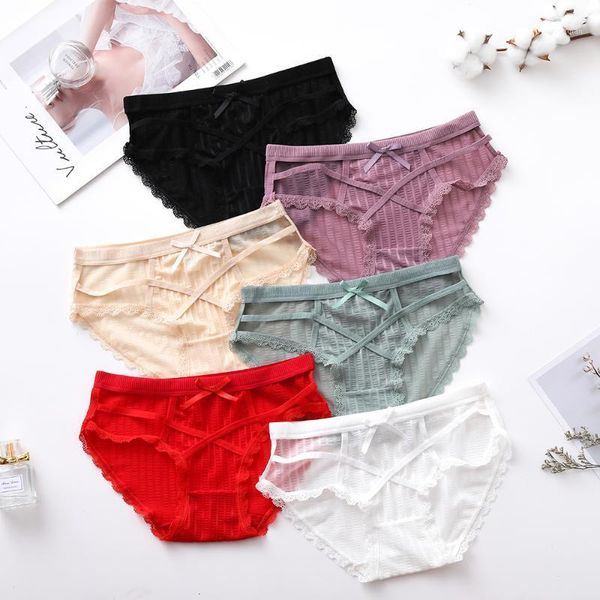 women's panties 2021 lace stitching cotton underwear soft comfortable and breathable solid striped women's1, Black;pink
women's panties 2021 lace stitching cotton underwear soft comfortable and breathable solid striped women's1, Black;pink