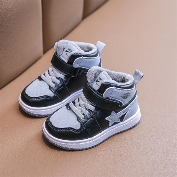 children's boot kids shoes boys flock leather girls sneaker fashion winter thick plush lined warm fringe ankle boots y201028, Black
children's boot kids shoes boys flock leather girls sneaker fashion winter thick plush lined warm fringe ankle boots y201028, Black