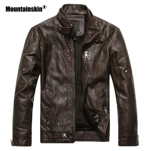 mountainskin новые мужские кожаные куртки мотоцикл pu куртка мужской осень повседневная кожаные пальто slim fit мужская бренда одежда sa562, Black
mountainskin новые мужские кожаные куртки мотоцикл pu куртка мужской осень повседневная кожаные пальто slim fit мужская бренда одежда sa562, Black