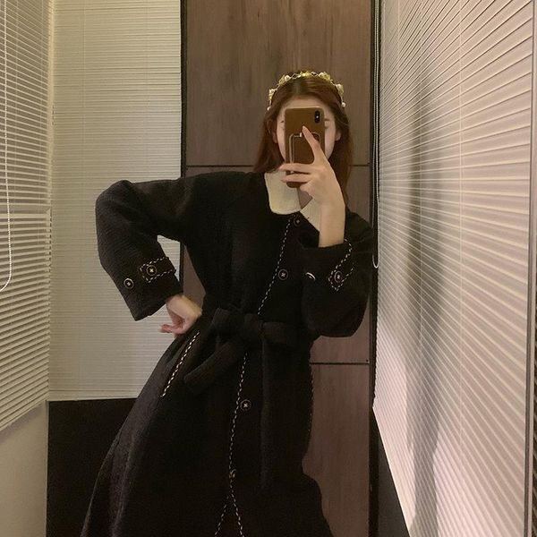 women's fur & faux lamb wool coat women autumn and winter 2021 warm thick turn-down collar plus velvet medium-long outerwear y266, Black
women's fur & faux lamb wool coat women autumn and winter 2021 warm thick turn-down collar plus velvet medium-long outerwear y266, Black