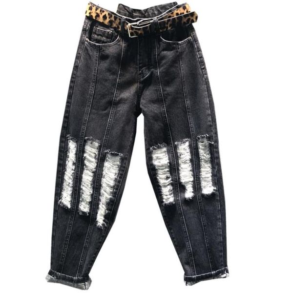 2020 spring autumn new big pocket loose jeans scratched women high waist harem pants plus size 2xl, Blue
2020 spring autumn new big pocket loose jeans scratched women high waist harem pants plus size 2xl, Blue