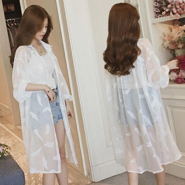 women's jackets women 2021 summer sunscreen chiffon thin cardigan female casual loose long sleeve jacket blouse shirt sun protection g, Black;brown
women's jackets women 2021 summer sunscreen chiffon thin cardigan female casual loose long sleeve jacket blouse shirt sun protection g, Black;brown
