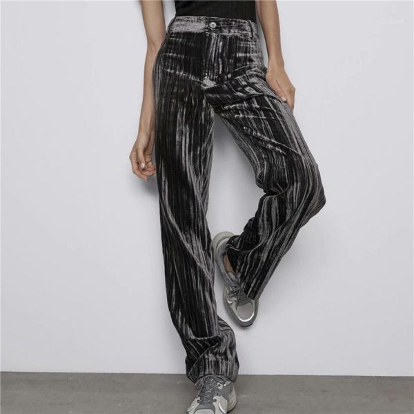 women's pants & capris elegant women grey velvet long pant 2021 fashion ladies straight trousers causal female streetwear striped loose, Black;white
women's pants & capris elegant women grey velvet long pant 2021 fashion ladies straight trousers causal female streetwear striped loose, Black;white