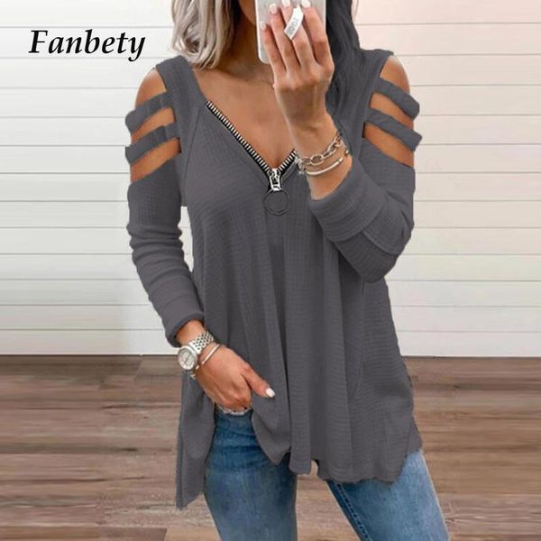 spring fashion zipper v-neck blouse women shirts fashion hollow out long sleeve female casual loose pullovers streetwears, White
spring fashion zipper v-neck blouse women shirts fashion hollow out long sleeve female casual loose pullovers streetwears, White