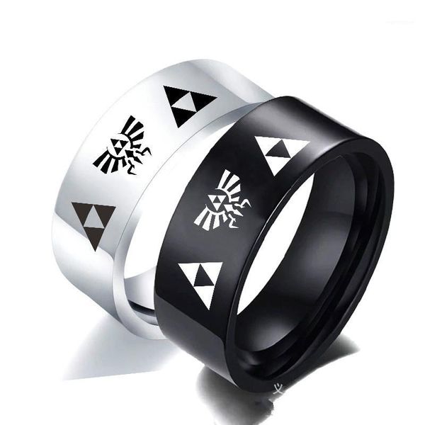 8mm wide trendy sliver black anime jewelry legend of zelda ring for men women stainless steel party ring1, Golden;silver
8mm wide trendy sliver black anime jewelry legend of zelda ring for men women stainless steel party ring1, Golden;silver