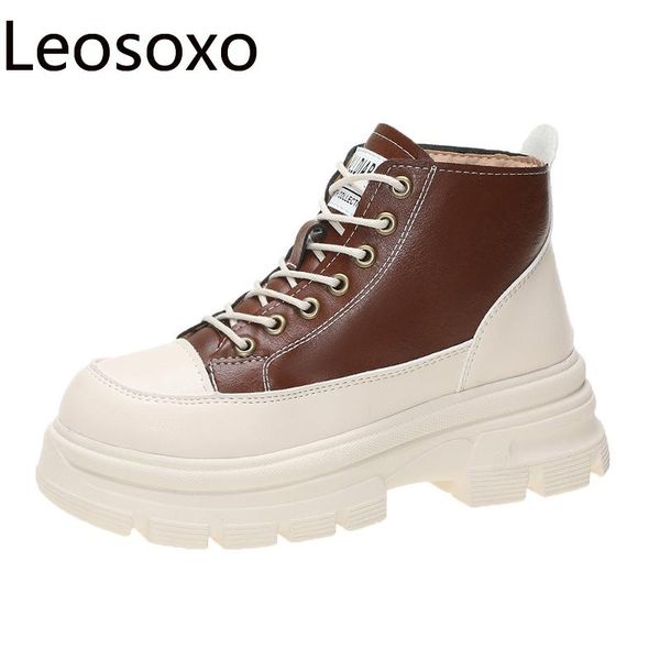 boots women thick platform casual shoes lace-up high-sneaker autumn walking flats trainers shoe, Black
boots women thick platform casual shoes lace-up high-sneaker autumn walking flats trainers shoe, Black